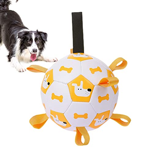 Rianpesn Hundeball für mittelgroße Hunde | Ball Holen Interaktives Spielzeug mit Laschen,Langlebiges Hundespielzeug für draußen Bissfeste Hundebälle für mittelgroße bis große Hunde Heimtierbedarf von Rianpesn