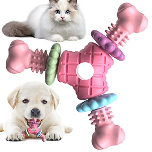 Rianpesn Robustes Kauspielzeug für Hunde, Welpen Zahnen Kauspielzeug gegen Langeweile, Triangle Bone Hundespielzeug Langlebiges Kauspielzeug für kleine und mittelgroße Hunde von Rianpesn