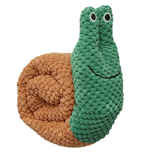 Rianpesn Schnecke Interaktives Hundespielzeug,Treat Dispensing Snail Snuffle Toys Crinkle Plüsch Hundespielzeug | Puzzle Dog Hiding Treat Toys für Hunde Slow Feeding Chews Übung von Rianpesn