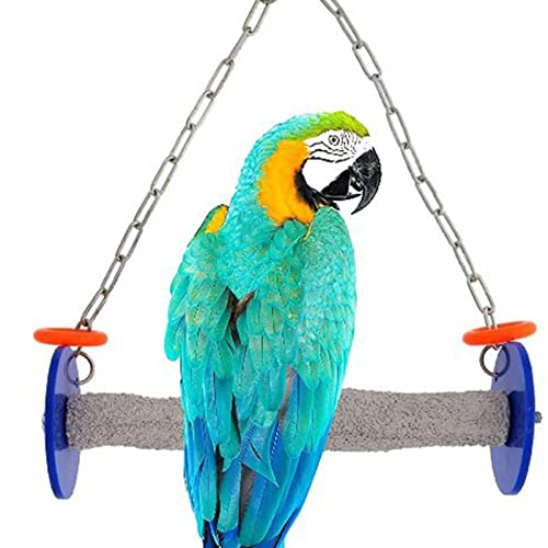 Vogelschaukel für Käfig - Bruchsicheres Papageienbarschspielzeug für Käfig | Robustes Kauzubehör für Vögel, hält Nägel und Schnabel in Top-Zustand, für Sittiche, Nymphensittiche, Rianpesn von Rianpesn