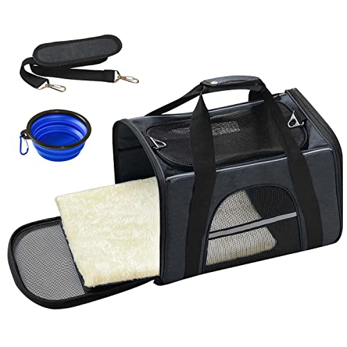 Ribelli Transporttasche für Katzen und Kleine Hunde unter 6 KG, Faltbare Katzentasche mit Einstellbar Schultergurt und Silikonnapf, Katzenbox, Hundetragetasche, ca. 45x28,5x31 cm Ribelli Transporttasche für Katzen und Kleine Hunde unter 6 KG, Faltbare Katzentasche mit Einstellbar Schultergurt und Silikonnapf, Katzenbox, Hundetragetasche, ca. 45x28,5x31 cm von Ribelli
