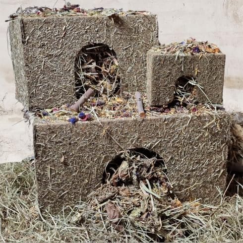 Ribero Mit Heu gefülltes Häuschen für Kaninchen und Nagetiere, mittelgroß Ribero Mit Heu gefülltes Häuschen für Kaninchen und Nagetiere, mittelgroß von Ribero