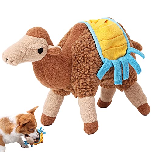 Richolyn Kauspielzeug für Hunde – Quietschspielzeug aus Plüsch in Form eines weichen Kamels, Pet Supplies Puppy Chewing Quietsch-Spielzeug für Ihre geliebten Hunde von Richolyn
