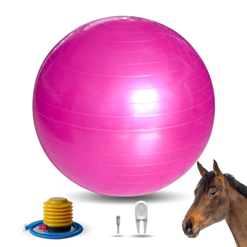RideFound 101,6 cm Pferde-Spielbälle, Herding Ball für Pferde, Ziegen, Mega-Pferdeball, Pferd, Fußball für Spieltraining, Rosa von RideFound