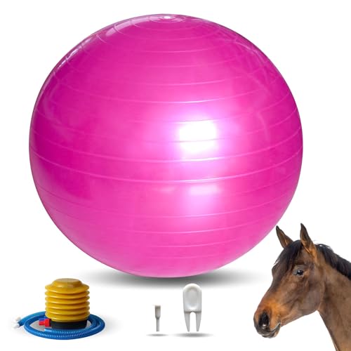 RideFound 22-Inch Horse Balls Mega Equine Ball for Play Training Horse Soccer Ball Anti-Burst Herding Ball for Horse Goat Esel von RideFound