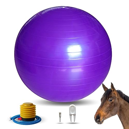 RideFound 25 Zoll Pferd Spielbälle Mega Equine Ball für Spieltraining Pferd Fußball Ball Anti-Burst Herding Ball für Pferd Ziege Esel von RideFound