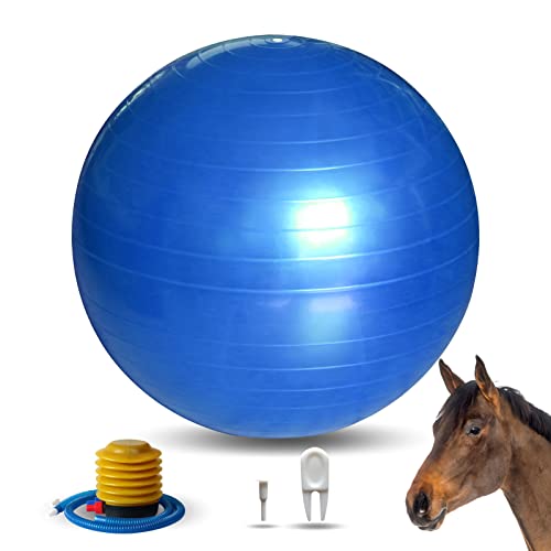 RideFound 40 Zoll Pferd Spielbälle, Herding Ball für Pferd Ziegen Mega Equine Ball Pferd Fußball für Spieltraining Blau von RideFound