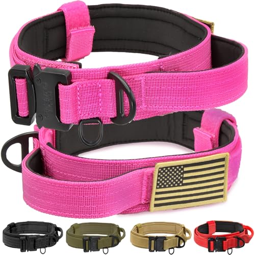 Ridge Ramblers Fortschrittliches taktisches Hundehalsband mit Griff, robustes Hundehalsband mit leichter Metallschnalle und weicher Neoprenpolsterung, Militär-Hundehalsband für mittelgroße und große Ridge Ramblers Fortschrittliches taktisches Hundehalsband mit Griff, robustes Hundehalsband mit leichter Metallschnalle und weicher Neoprenpolsterung, Militär-Hundehalsband für mittelgroße und große von Ridge Ramblers