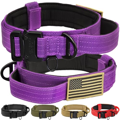 Ridge Ramblers Fortschrittliches taktisches Hundehalsband mit Griff, robustes Hundehalsband mit leichter Metallschnalle und weicher Neoprenpolsterung, Militär-Hundehalsband für mittelgroße und große Ridge Ramblers Fortschrittliches taktisches Hundehalsband mit Griff, robustes Hundehalsband mit leichter Metallschnalle und weicher Neoprenpolsterung, Militär-Hundehalsband für mittelgroße und große von Ridge Ramblers