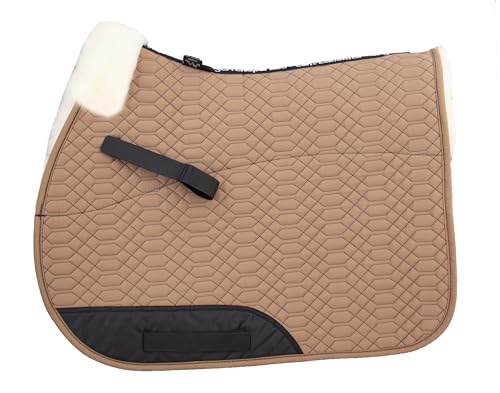 Engel Reitsport | SCHABRA1-VSS-CAM-MED | Schabracke | Steppstoff | Lammfell im Sattelbereich | Half Lined | Fellkranz vorne | Vielseitigkeit | Stoff Camel Fell med. von Engel Reitsport