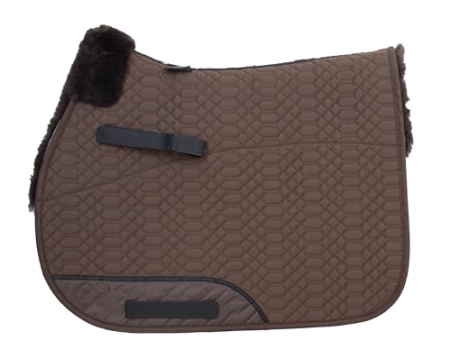 Engel Reitsport Lammfell Schabracke Half Lined SCHABRA1-VSS-MOC-MOC Steppstoff moccabraun Fell Mocca Vielseitigkeit/Springen (VSS) von Engel Reitsport