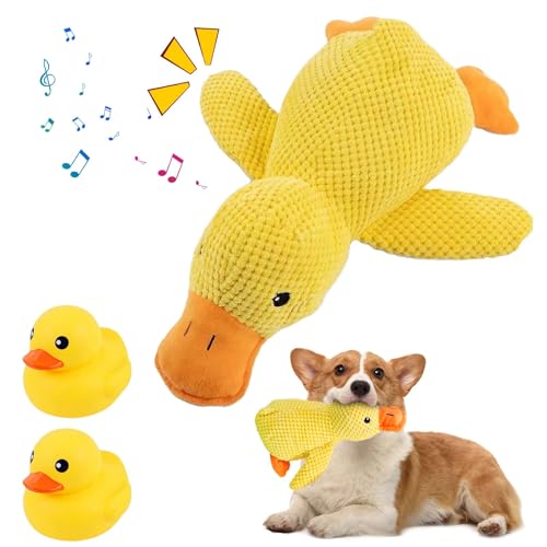 Anti Stress Ente Hund,Anti Stress Ente,Pfotenstern Anti Stress Ente,Pfotenmond Ente,Antistressente für Hunde,Plüsch-Kauspielzeug für Die Mundreinigung im Innenbereich,mit 2 Kleinen Enten(24 * 32cm) Anti Stress Ente Hund,Anti Stress Ente,Pfotenstern Anti Stress Ente,Pfotenmond Ente,Antistressente für Hunde,Plüsch-Kauspielzeug für Die Mundreinigung im Innenbereich,mit 2 Kleinen Enten(24 * 32cm) von Rienan