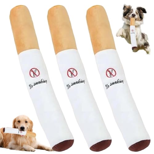 Rienan Hundespielzeug Zigarette 3 Stück Hunde Zigaretten Spielzeug 31cm Interaktives Zigaretten-Hundespielzeug,Weich und Bequem.Interaktives Spielzeug für Kleine,Mittelgroße und Große Hunde Rienan Hundespielzeug Zigarette 3 Stück Hunde Zigaretten Spielzeug 31cm Interaktives Zigaretten-Hundespielzeug,Weich und Bequem.Interaktives Spielzeug für Kleine,Mittelgroße und Große Hunde von Rienan