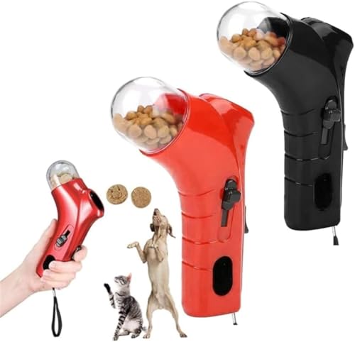 Rietoiu Cat Treat Launcher Gun Shooter,Pet Food Dispenser Launchers,Training Puppy Shooter Feeder,Interactive Dog Food Catapult,Handheld Pet Snack Shooter for Cats & Dogs Food Catapult (Set D) von Rietoiu