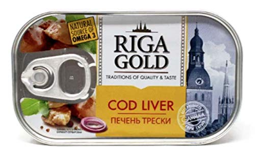 Dorschleber Riga Gold 12er Pack (12 x 121g) Fischkonserven von Spre kayou