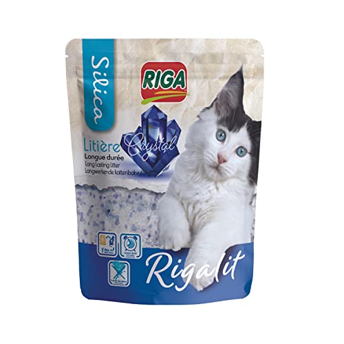 Riga - Rigalit Crystal - Absorbierendes Katzenstreu Mineralischen Ursprungs - Kieselgel - Absorbiert Gerüche - verhindert Bakterienwachstum - 2,2 kg Riga - Rigalit Crystal - Absorbierendes Katzenstreu Mineralischen Ursprungs - Kieselgel - Absorbiert Gerüche - verhindert Bakterienwachstum - 2,2 kg von Riga