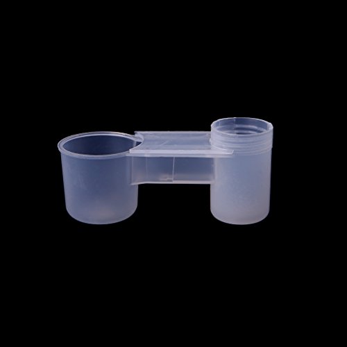 Riiichflowshop Vogeltränke Futterspender Wasserflasche Becher ideal für Hühner Tauben Papageien Futtertröge einfach zu bedienen von Riiichflowshop