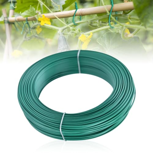 Riisoyu 2mm x 30m Pflanzenbinder, Pflanzendraht Gummiert Dicke Gartendraht Kunststoffummantelt Bindedraht Ummantelt Grün Blumendraht Stabil Weich Pflanzen Bindedrah für Gartenkletterer Weinreben Riisoyu 2mm x 30m Pflanzenbinder, Pflanzendraht Gummiert Dicke Gartendraht Kunststoffummantelt Bindedraht Ummantelt Grün Blumendraht Stabil Weich Pflanzen Bindedrah für Gartenkletterer Weinreben von Riisoyu