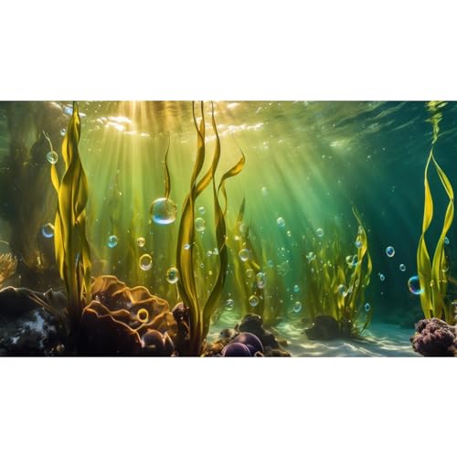 Aquarium-Hintergrund, Unterwasser, schönes Korallenriff mit Seetangblasen, Terrarium-Hintergrund, Wasserpflanzen, Sonnenlichtstrahlen, Aquarium-Tapete, Poster, Dekoration, Vinyl, 76,2 x 45,7 cm Aquarium-Hintergrund, Unterwasser, schönes Korallenriff mit Seetangblasen, Terrarium-Hintergrund, Wasserpflanzen, Sonnenlichtstrahlen, Aquarium-Tapete, Poster, Dekoration, Vinyl, 76,2 x 45,7 cm von Riivvdise