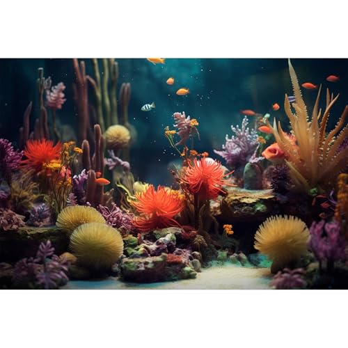 Aquarium-Hintergrund, schöne bunte Korallenriff-Wasserpflanzen, Terrarium-Hintergrund, Felsen, tropische Fische, Dschungel-Stil, Aquarium-Hintergrund, bunt, Unterwasser-Hintergrund, Vinyl, 121,9 x 61 Aquarium-Hintergrund, schöne bunte Korallenriff-Wasserpflanzen, Terrarium-Hintergrund, Felsen, tropische Fische, Dschungel-Stil, Aquarium-Hintergrund, bunt, Unterwasser-Hintergrund, Vinyl, 121,9 x 61 von Riivvdise