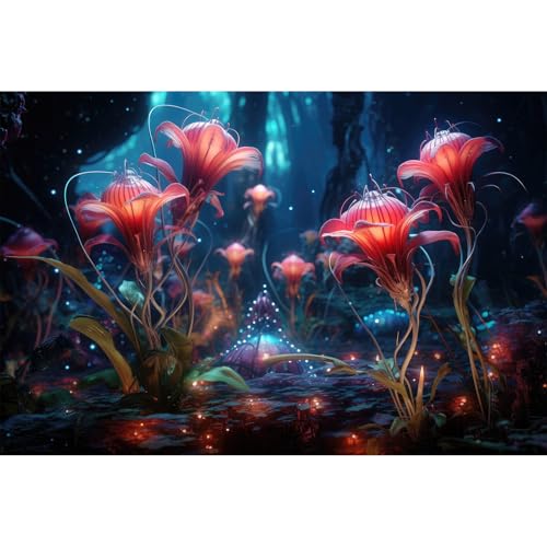 Aquarium-Hintergrund, schöne rote durchscheinende Blumen, Terrarium-Hintergrund, abstrakte Fantasie-Pflanzen, Unterwasserwelt, Poster, leuchtende Blumen, nebliger Wald, Aquarium-Hintergrund, Dekor, Aquarium-Hintergrund, schöne rote durchscheinende Blumen, Terrarium-Hintergrund, abstrakte Fantasie-Pflanzen, Unterwasserwelt, Poster, leuchtende Blumen, nebliger Wald, Aquarium-Hintergrund, Dekor, von Riivvdise