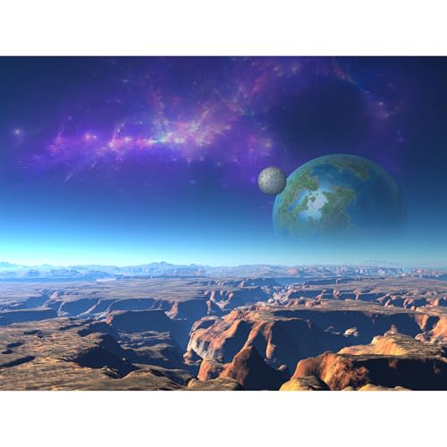 Hintergrund für Aquarium, Fantasie, Alien, Planet, Berg und Nebel, Terrarium, Felsiger Mond mit blauer Atmosphäre, Aquarium-Hintergrund, Weltraum, Reptilien-Lebensraum, Hintergrund, 91,4 x 45,7 cm Hintergrund für Aquarium, Fantasie, Alien, Planet, Berg und Nebel, Terrarium, Felsiger Mond mit blauer Atmosphäre, Aquarium-Hintergrund, Weltraum, Reptilien-Lebensraum, Hintergrund, 91,4 x 45,7 cm von Riivvdise