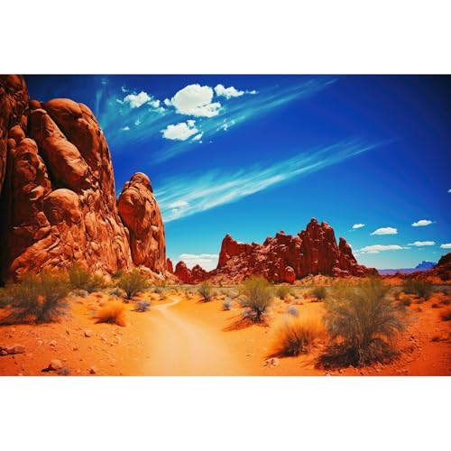 Hintergrund für Reptilien-Lebensraum, Wüste mit roten Felsformationen und leuchtend blauem Himmel, Terrarium-Hintergrund, Wüste Gobi, roter Felsen, natürliche Landschaft, Haustiere, Hintergrund, Hintergrund für Reptilien-Lebensraum, Wüste mit roten Felsformationen und leuchtend blauem Himmel, Terrarium-Hintergrund, Wüste Gobi, roter Felsen, natürliche Landschaft, Haustiere, Hintergrund, von Riivvdise