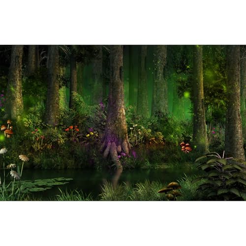 Hintergrund für Waldaquarium, bunte Blumen, Fluss, See, Terrarium, Hintergrund, Nebel, Dschungel, Regenwald, Fantasie, Wald, Aquarium, Bäume, natürliche Landschaft, Aquarium-Hintergrund, 91,4 x 61 cm Hintergrund für Waldaquarium, bunte Blumen, Fluss, See, Terrarium, Hintergrund, Nebel, Dschungel, Regenwald, Fantasie, Wald, Aquarium, Bäume, natürliche Landschaft, Aquarium-Hintergrund, 91,4 x 61 cm von Riivvdise