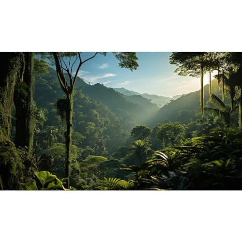 Hintergrund für tropische Aquarien, Regenwald, Dschungel-Stil, Terrarium, blauer Himmel, Wald, üppige tropische Pflanzen, Sonnenlicht, Aquarium-Hintergrund, Reptilien-Lebensraum, Dekoration, Vinyl, Hintergrund für tropische Aquarien, Regenwald, Dschungel-Stil, Terrarium, blauer Himmel, Wald, üppige tropische Pflanzen, Sonnenlicht, Aquarium-Hintergrund, Reptilien-Lebensraum, Dekoration, Vinyl, von Riivvdise