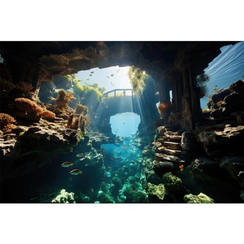 Riivvdise Aquarium-Hintergrund, Wassersteinsäulen, lebendige Fische, lebendiges Korallenriff, Terrarium, Hintergrund, Tiefblau, Meeresunterwasserwelt, Aquarium-Hintergrund, Felsen, Riivvdise Aquarium-Hintergrund, Wassersteinsäulen, lebendige Fische, lebendiges Korallenriff, Terrarium, Hintergrund, Tiefblau, Meeresunterwasserwelt, Aquarium-Hintergrund, Felsen, von Riivvdise