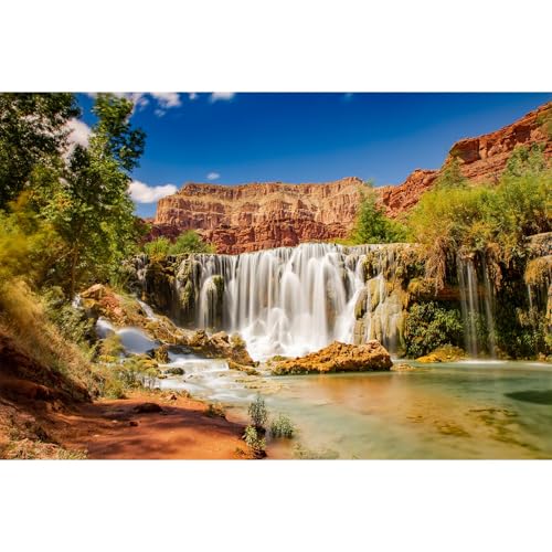 Wasserfall-Aquarium-Hintergrund, Wasserfall, Grand Canyon mit Wasserfällen und grünem Terrarium, Grand Canyon, Wüste, Wasserfall, Aquarium-Hintergrund, Canyon, Reptilien-Lebensraum, Vinyl, 91,4 x 61 Wasserfall-Aquarium-Hintergrund, Wasserfall, Grand Canyon mit Wasserfällen und grünem Terrarium, Grand Canyon, Wüste, Wasserfall, Aquarium-Hintergrund, Canyon, Reptilien-Lebensraum, Vinyl, 91,4 x 61 von Riivvdise