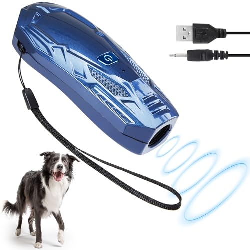 Anti-Bell-Gerät für Hunde, Ultraschall-Hunde-Bell-Abschreckungsgeräte mit USB-Ladegerät, Handheld-Ultraschall-Bellstopper, Haustier-Bellen-Gerät für kleine, mittelgroße und große Hunde, drinnen und Anti-Bell-Gerät für Hunde, Ultraschall-Hunde-Bell-Abschreckungsgeräte mit USB-Ladegerät, Handheld-Ultraschall-Bellstopper, Haustier-Bellen-Gerät für kleine, mittelgroße und große Hunde, drinnen und von Rilcn
