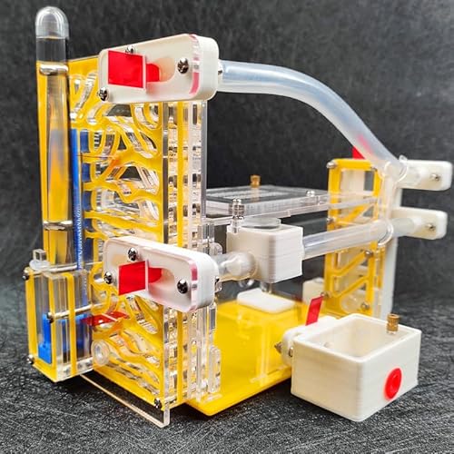 Mini 3D gedrucktes Ameisennest - Ideal für neue Königin Ameisen, einstellbare Luftfeuchtigkeit mit Gips- und Sandbasis, rote Abdeckung für Stabilität, Aktivitätszone zur Beobachtung von Rimsunta