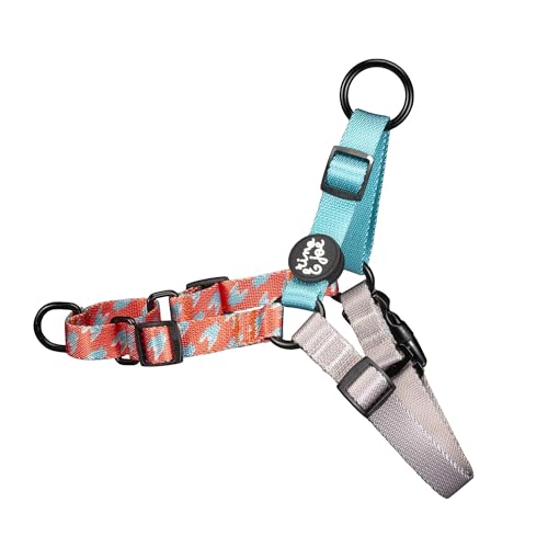 Rino & Joe, Easy Walk-Geschirre mit verstellbarem Doppelhaken (L, Pied Poule) von Rino & Joe