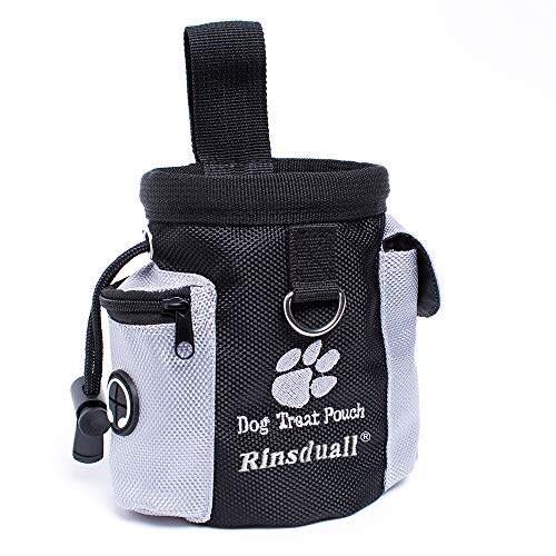 Rinsduall Futtertasche für Hunde|Leckerlies Leckerlitasche für Hunde|Futterbeutel Dog Treat Pouch Schwarz & Grau Leckerlibeutel Snack Bag mit Clip & Keine Tasche Leckerlie -Tasche fürs Training Rinsduall Futtertasche für Hunde|Leckerlies Leckerlitasche für Hunde|Futterbeutel Dog Treat Pouch Schwarz & Grau Leckerlibeutel Snack Bag mit Clip & Keine Tasche Leckerlie -Tasche fürs Training von Rinsduall