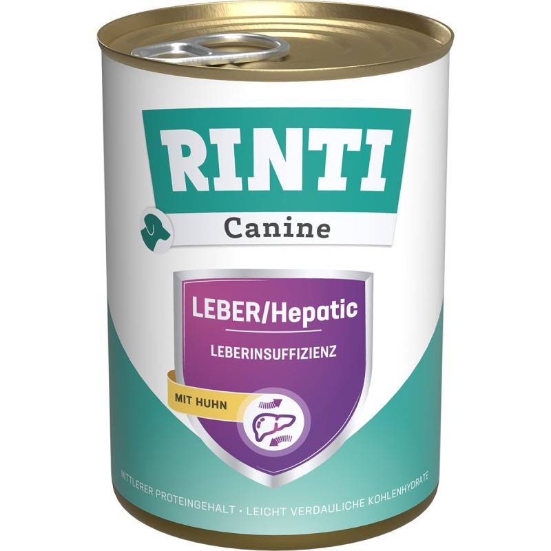 Rinti Canine Leber/Hepatic Huhn 12x400 g von Rinti Canine