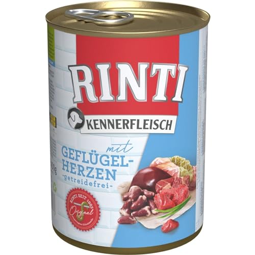 24er Pack Rinti Pur Kennerfleisch Geflügelherzen 400g 24er Pack Rinti Pur Kennerfleisch Geflügelherzen 400g von Rinti