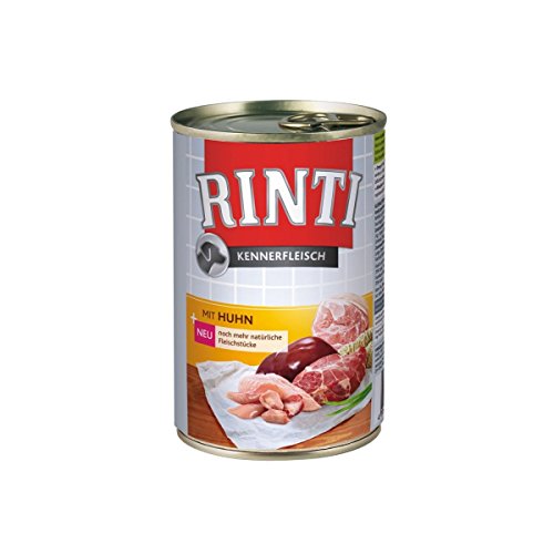 24er Pack Rinti Pur Kennerfleisch Huhn 400g von Rinti