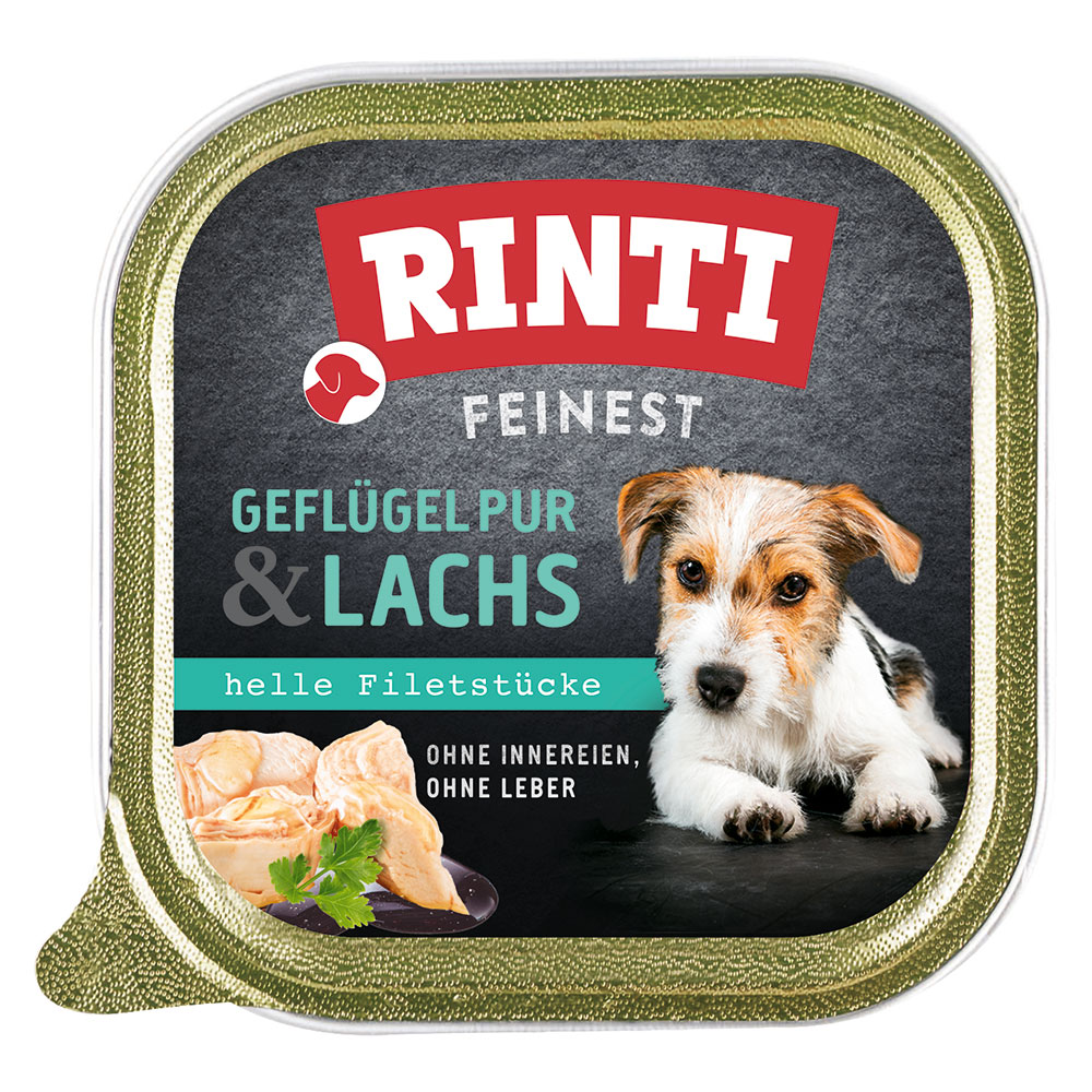 Megapack RINTI Feinest Schälchen 44 x 150 g - Geflügel & Lachs Megapack RINTI Feinest Schälchen 44 x 150 g - Geflügel & Lachs von Rinti
