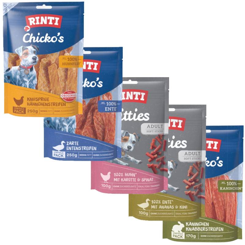 Mixpaket: 5 Sorten RINTI Snacks zum Sparpreis - 2 x 5 Sorten, 1740 g von Rinti