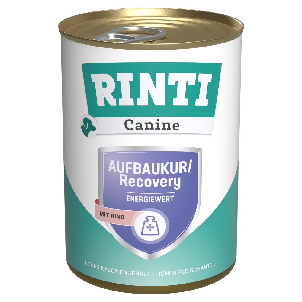 RINTI Canine Aufbaukur mit Rind 400 g - 12 x 400 g von Rinti