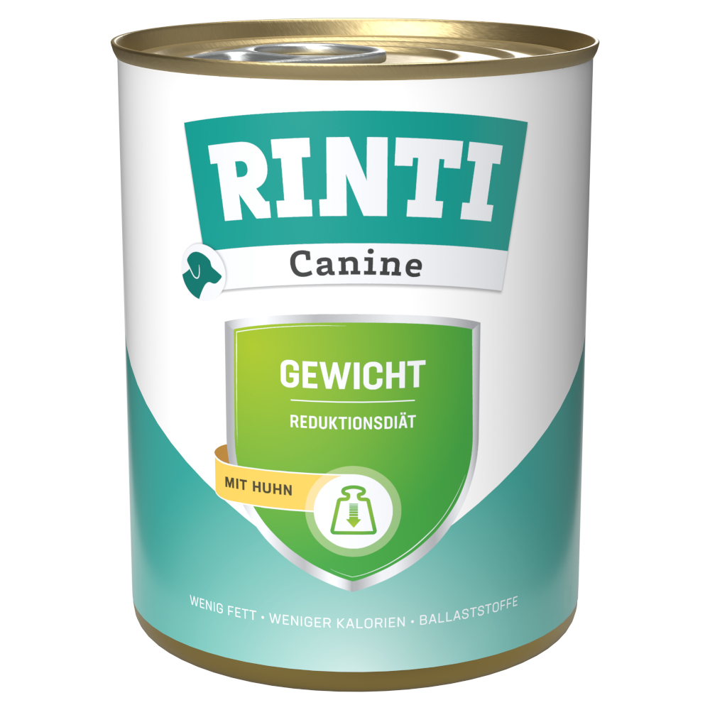 RINTI Canine Gewicht mit Huhn 800 g - Sparpaket: 24 x 800 g von Rinti