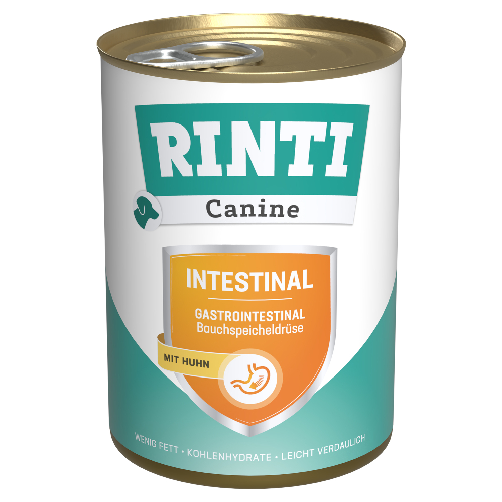 RINTI Canine Intestinal mit Huhn 400 g - Sparpaket: 24 x 400 g von Rinti