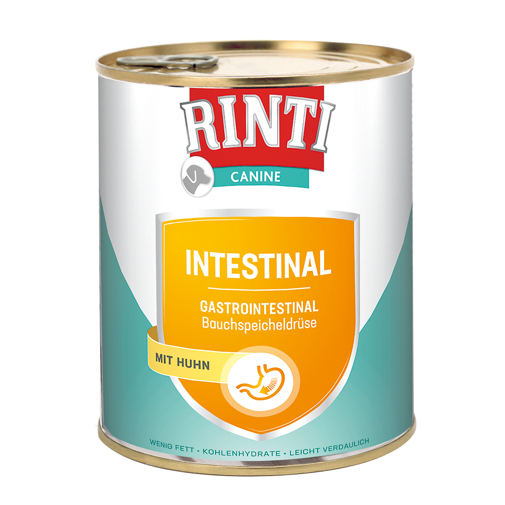 RINTI Canine Intestinal mit Huhn 800 g - Sparpaket: 24 x 800 g von Rinti