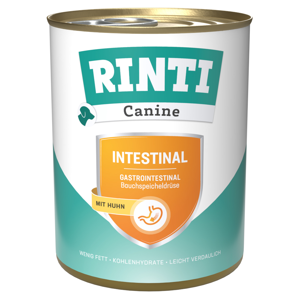 RINTI Canine Intestinal mit Huhn 800 g - Sparpaket: 24 x 800 g von Rinti