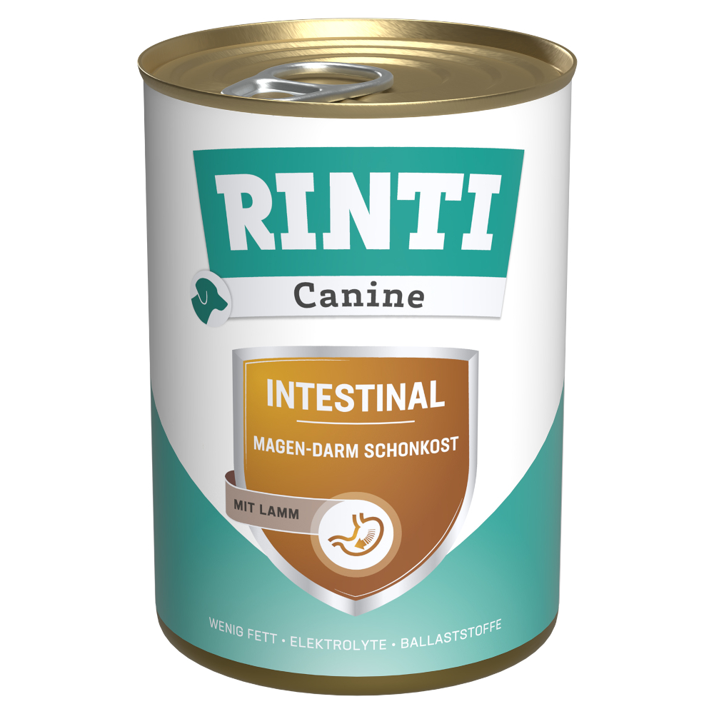 RINTI Canine Intestinal mit Lamm 400 g - Sparpaket: 24 x 400 g von Rinti