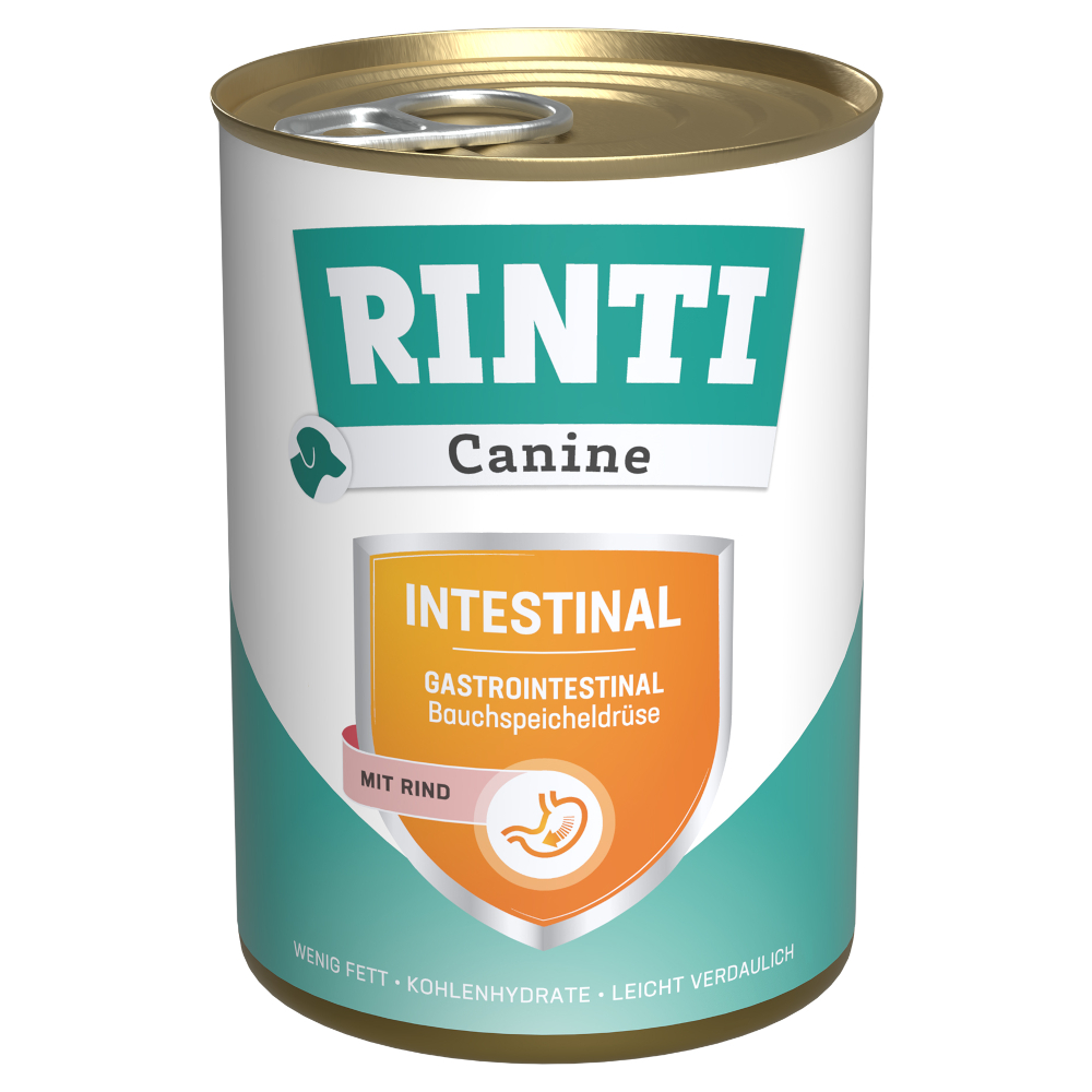 RINTI Canine Intestinal mit Rind 400 g - 12 x 400 g von Rinti