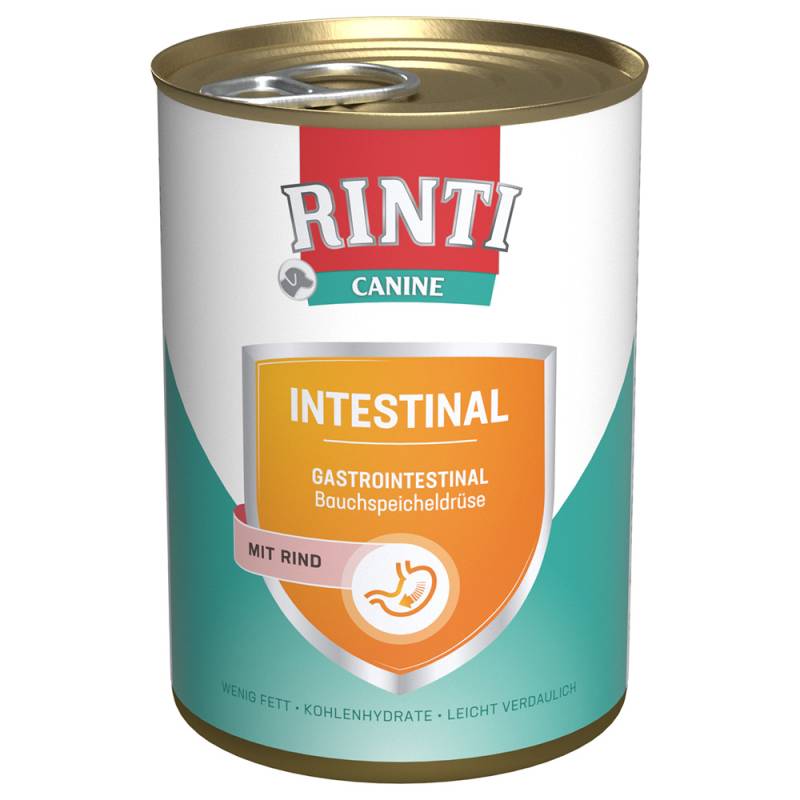 RINTI Canine Intestinal mit Rind 400 g - 12 x 400 g von Rinti