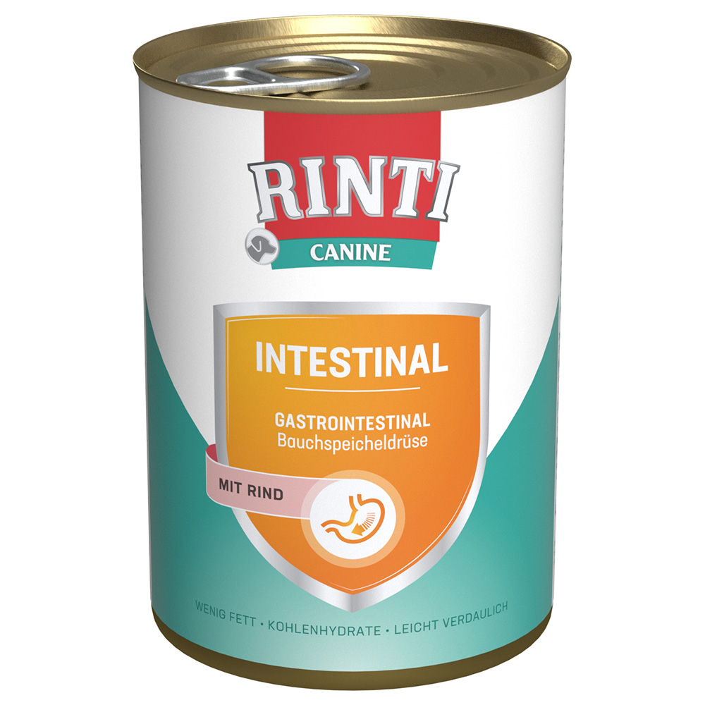 RINTI Canine Intestinal mit Rind 400 g - Sparpaket: 24 x 400 g von Rinti