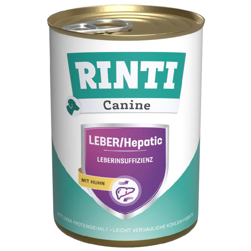 RINTI Canine Leber/Hepatic mit Huhn - Sparpaket: 24 x 400 g von Rinti